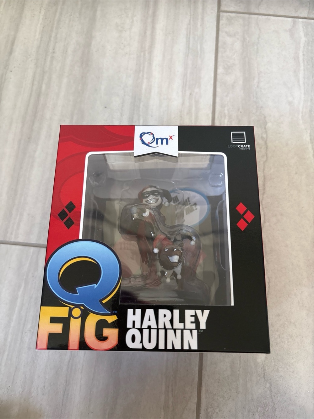Harley Quinn Q Fig Statute Figure Loot Crate Exclusive New Open Box DC